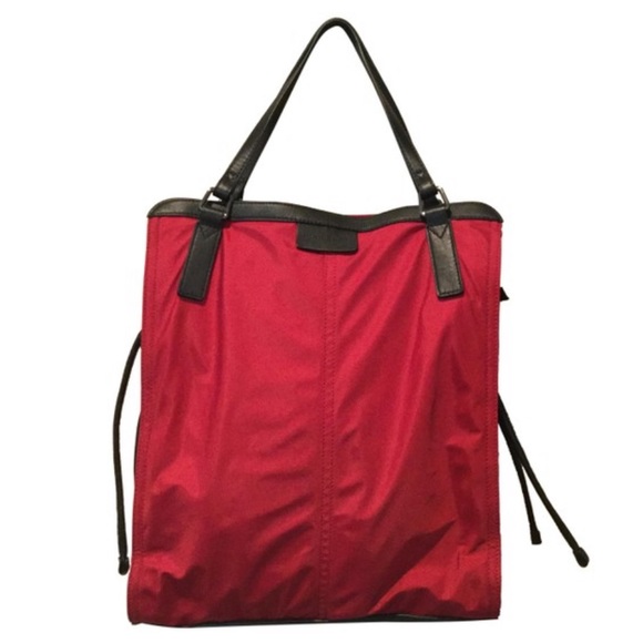 Burberry Buckleigh Red Nylon Tote - Picture 1 of 13